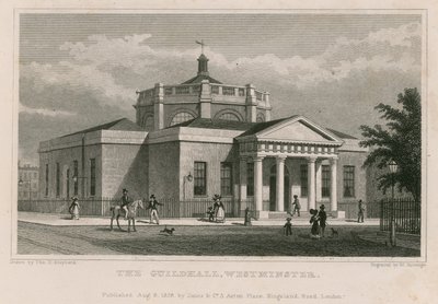 A Guildhall, Westminster, London alkotó: Thomas Hosmer Shepherd