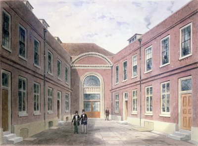 The Inner Court of Girdlers Hall Basinghall Street, 1853 alkotó: Thomas Hosmer Shepherd