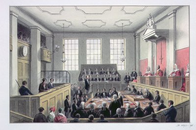 The Old Bailey, London (belső) alkotó: Thomas Hosmer Shepherd