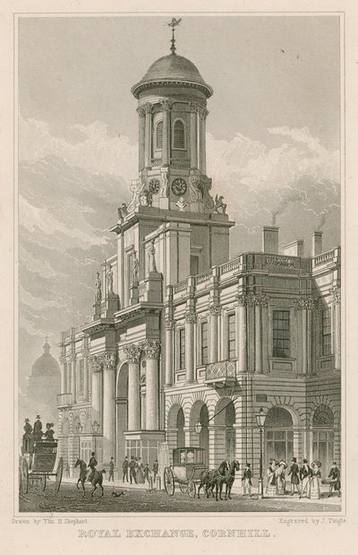 A Royal Exchange, Cornhill, London alkotó: Thomas Hosmer Shepherd