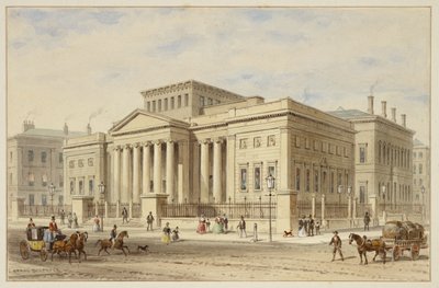 The Royal Manchester Institution, 1836 körül (akvarell papíron) alkotó: Thomas Hosmer Shepherd