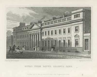 A Yorki Királyi Fürdő a York Terrace-on alkotó: Thomas Hosmer Shepherd