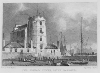 The Signal Tower, Leith Harbour (metszet) alkotó: Thomas Hosmer Shepherd