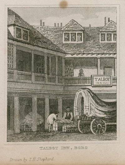 The Tabard Inn, Southwark alkotó: Thomas Hosmer Shepherd