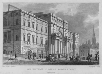 Egyetem, South Bridge Street, Edinburgh (metszet) alkotó: Thomas Hosmer Shepherd