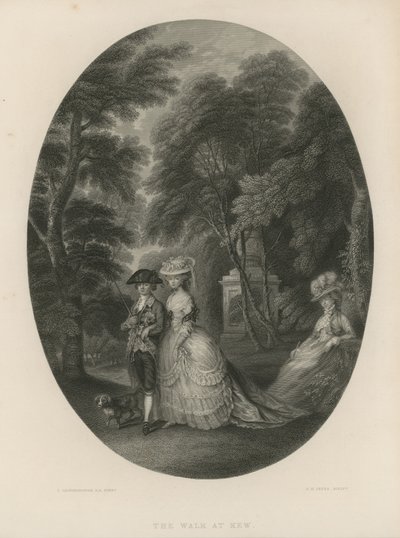Séta a londoni Kew-ben alkotó: Thomas Hosmer Shepherd