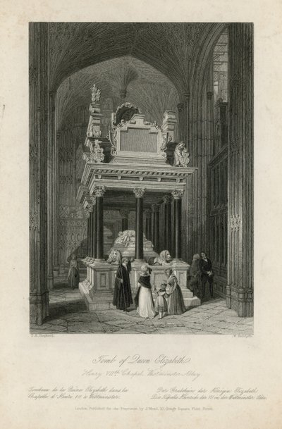Erzsébet királynő sírja alkotó: Thomas Hosmer Shepherd
