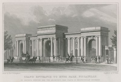 Diadalív, a londoni Hyde Park bejárata alkotó: Thomas Hosmer Shepherd