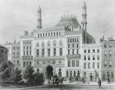 Kilátás a Tudomány és Művészet Királyi Panoptikumára, 1825 (litográfia) alkotó: Thomas Hosmer Shepherd