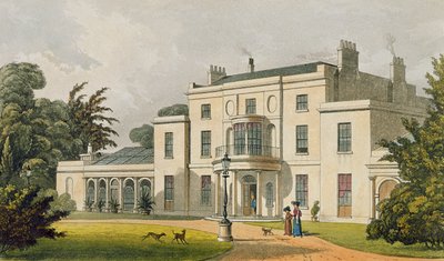 Wimbledon House, Ackermann „Művészetek tárházából”, 1826-ban jelent meg alkotó: Thomas Hosmer Shepherd