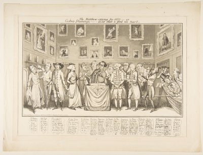 Az 1827-es Matthew-orama-vagy Cockney Gleanings, nem jó most, 1827. március 26. alkotó: Thomas Howell Jones