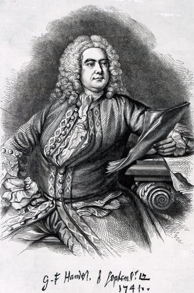 George Frederick Handel, 1749 (mezzotinto) alkotó: Thomas Hudson