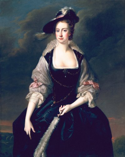 Lady Frances Courtenay, 1741 körül alkotó: Thomas Hudson