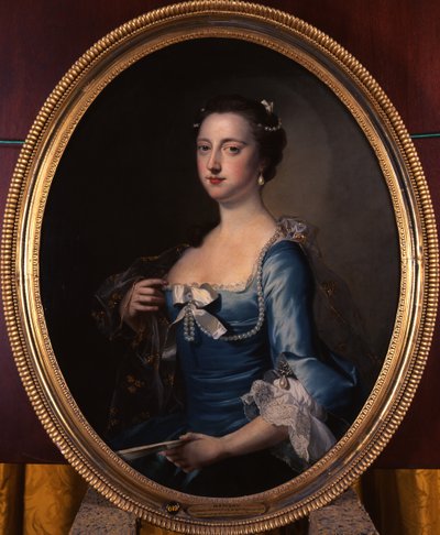 Frances Thynne, Lady Hertford, később Somerset hercegnő portréja (olaj, vászon) alkotó: Thomas Hudson