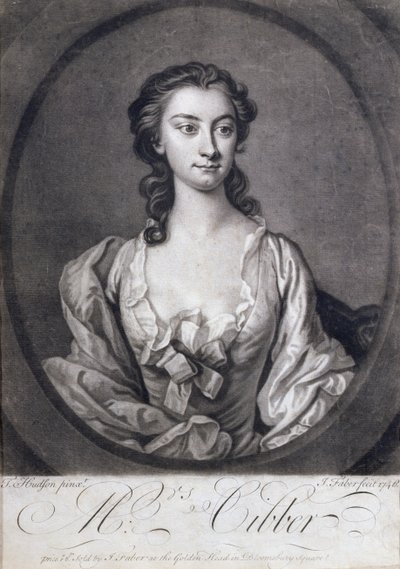Mrs Cibber (1714-66), színésznő és énekesnő portréja, metszett John Faber (1684-1756), 1746 alkotó: Thomas Hudson