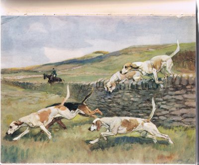 Átkelés a falon, illusztráció a „Hounds” című filmből alkotó: Thomas Ivester Lloyd