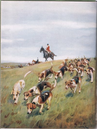 Rókavadászat, illusztráció a "Hounds"-ból alkotó: Thomas Ivester Lloyd