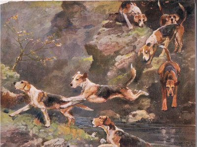 A folyó felett, illusztráció a „Hounds” című filmből alkotó: Thomas Ivester Lloyd