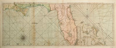 Florida térképe alkotó: Thomas Jefferys