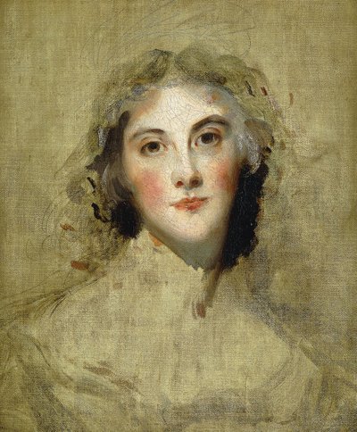 Egy hölgy feje, alkotó: Thomas Lawrence