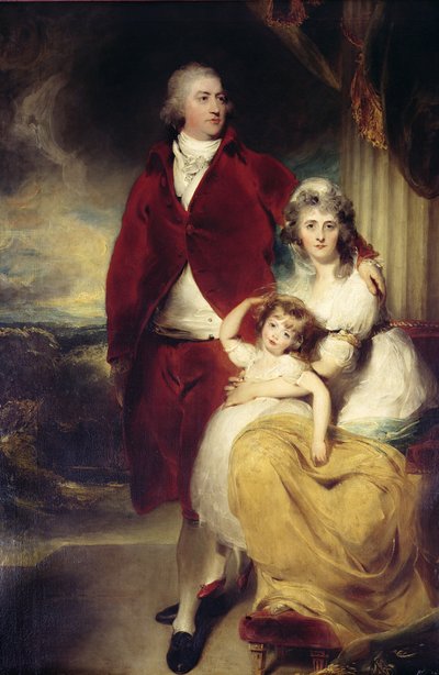 Henry, Exeter 10. grófja és 1. márquess, felesége Sarah és lánya, Lady Sophia Cecil alkotó: Thomas Lawrence