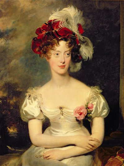 Marie-Caroline de Bourbon (1798-1870) Berry hercegnője, 1825 körül (olaj, vászon) alkotó: Thomas Lawrence