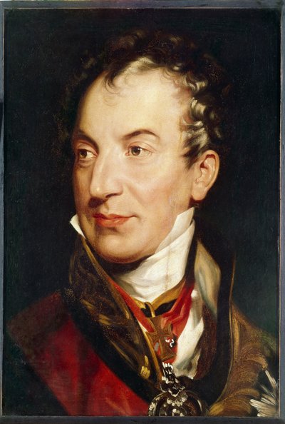 Kelemen (Klemens) Wenzel, metternich herceg (1773-1859) portréja. osztrák politikus. Sir Thomas Lawrence (1769-1830) festménye, olaj, vászon, 1814 és 1819 között. Angol művészet alkotó: Thomas Lawrence