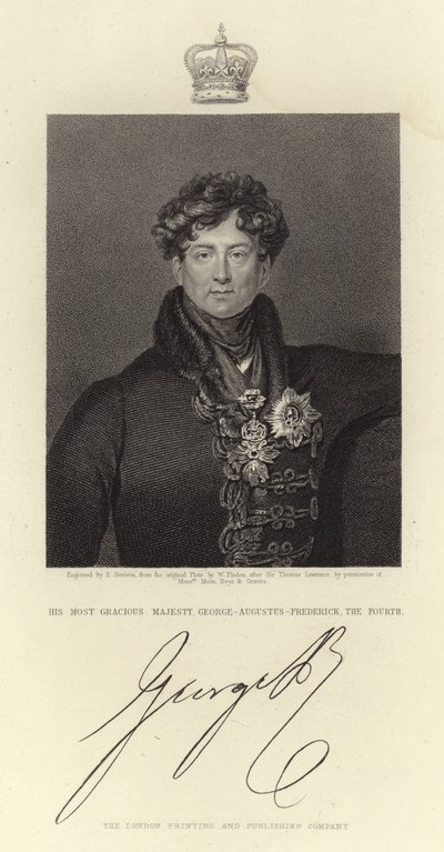 György király portréja IV alkotó: Thomas Lawrence