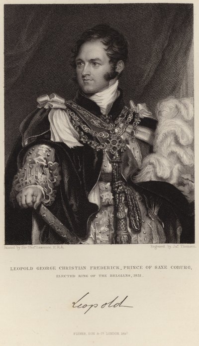 I. Lipót király portréja alkotó: Thomas Lawrence