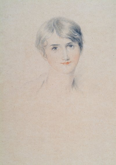 Miss Bloxham portréja, 1800-1810 körül (ceruza és kréta papíron) alkotó: Thomas Lawrence