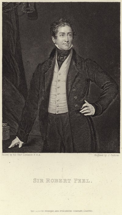Sir Robert Peel portréja alkotó: Thomas Lawrence