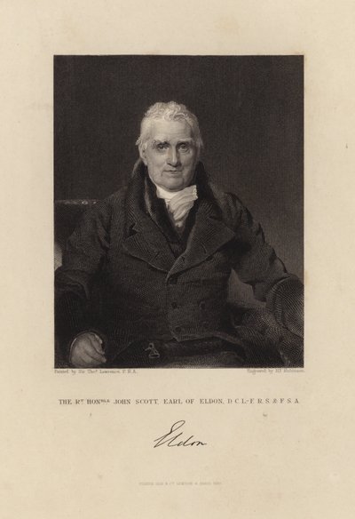 A tisztelt John Scott Eldon grófja alkotó: Thomas Lawrence