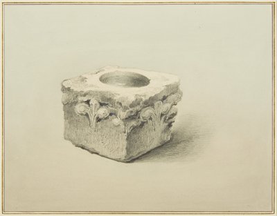 Betűtípus a „Three Sugar Loaves”, Backstreet alatt (ceruza és akvarell papíron) alkotó: Thomas Leeson the Elder Rowbotham