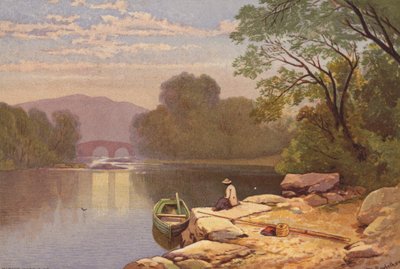 Killarney-tavak, Old Weir Bridge (színes litho) alkotó: Thomas Leeson the Elder Rowbotham