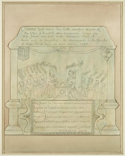 John Cutte falfestménye a Burnett Churchben alkotó: Thomas Leeson the Elder Rowbotham