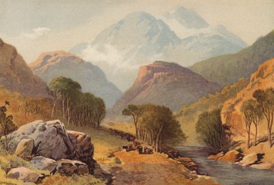 Skócia, Benvenue (színes litho) alkotó: Thomas Leeson the Elder Rowbotham
