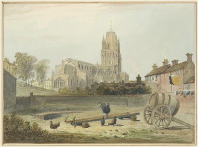 A St Mary Redcliffe templom északkeletről alkotó: Thomas Leeson the Elder Rowbotham