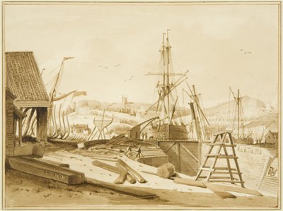 Western Wapping Dock alkotó: Thomas Leeson the Elder Rowbotham