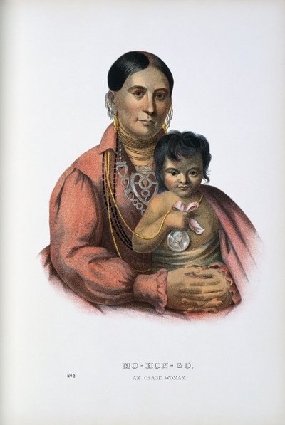 Do-Hon-Go, An Osage Woman alkotó: Thomas Loraine (after) McKenney