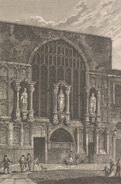 Kilátás a Szent Magdelena-kápolnára, a Guildhallban alkotó: Thomas Lord Busby