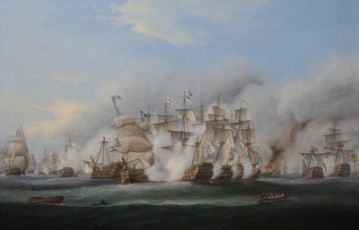 Trafalgar csata alkotó: Thomas Luny
