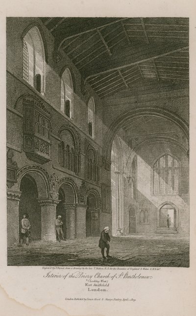 A Nagy Szent Bertalan templom belseje alkotó: Thomas Malton
