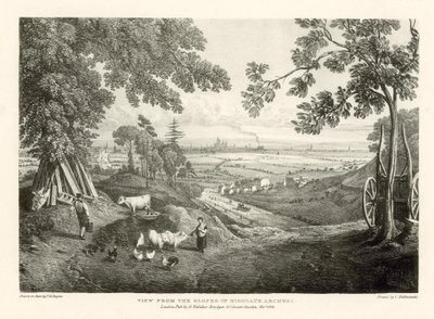 Kilátás a Highgate Archway lejtőiről alkotó: Thomas Mann Baynes
