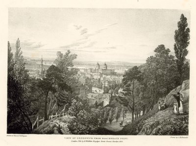 Kilátás Greenwichre a londoni Blackheath Pointból alkotó: Thomas Mann Baynes