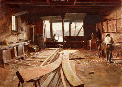 Hajóépítő műhely (testszín) alkotó: Thomas Marie Madawaska Hemy