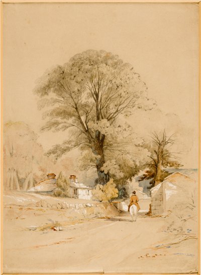 Landscape Lane lovassal (testszín) alkotó: Thomas Miles II Richardson