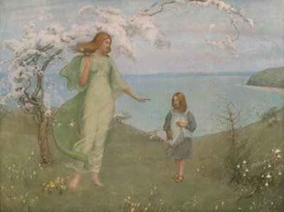 Tavaszi látomás, 1901, c1930. alkotó: Thomas Millie Dow