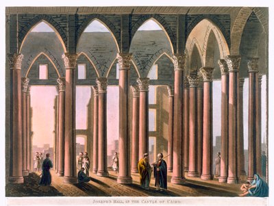 József terem a kairói fellegvárban, Egyiptom, 1802 alkotó: Thomas Milton