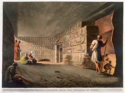 "Szem alatti kamra a gízai piramisok közelében", 1802 alkotó: Thomas Milton