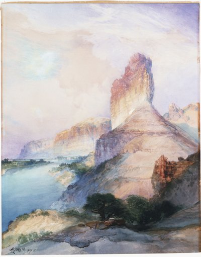 Butte kastély, Green River, Wyoming, 1900 alkotó: Thomas Moran